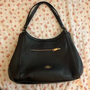 Coach Kristy Shoulder Bag - Black Leather